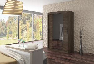 Product detail of ArtAdrk Šatní skříň SANTOS | 120 cm Barva: Čokoládová
