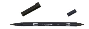 Product detail of Tombow Oboustranný štětcový fix ABT - black