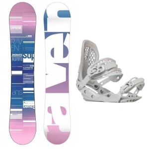 Product detail of Raven Supreme white dámský snowboard + Gravity G2 Lady white vázání