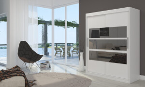 Product detail of ArtAdrk Šatní skříň FLORENTO | 150 cm Barva: Bílá