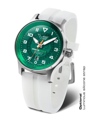Product detail of Vostok Europe Expedition South Pole Automatic Line YN55-592A759S - Bílý silikonový řemínek (luminiscenční)