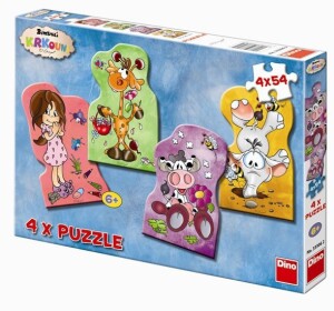 Product detail of Krkouni - puzzle 4 motivy v balení 4x54