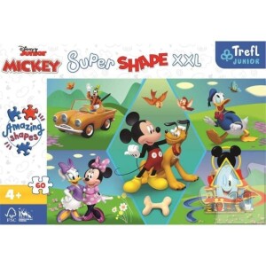 Product detail of Trefl Puzzle Super Shape XXL Mickey Mouse: Zábava 60 dílků