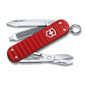 Product detail of Nůž Victorinox Classic Precious Alox Iconic Red 0.6221.401G
