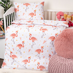 Product detail of 4Home Dětské bavlněné povlečení do postýlky Flamingo, 100 x 135 cm, 40 x 60 cm