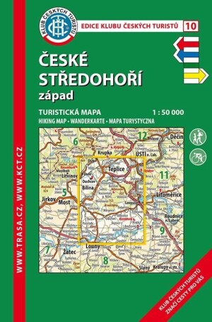 Product detail of KČT 10 České středohoří-západ 1:50 000 / turistická mapa