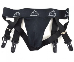 Product detail of Winnwel Black JR hokejový suspenzor s podvazky