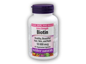 Product detail of Webber Naturals Biotin 10 000 mcg 45 kapslí