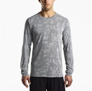 Product detail of Pánské tričko Saucony  Negative-Splt Jacquard LS grey M