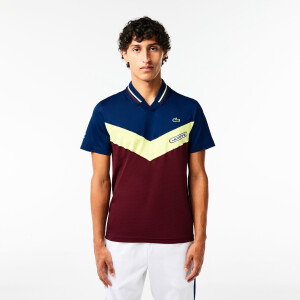 Product detail of Pánské tričko Lacoste  Medvedev New York Night Polo Methylene/Limeira XL