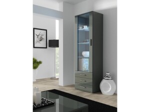 Product detail of Artcam Stojící vitrína SOHO S1 Barva: Šedý/šedý lesk