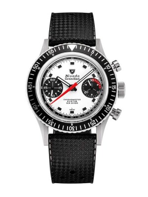 Product detail of Nivada Grenchen Chronomaster Singer Newman - Inter. Bezel - Manual - Rubber Tropic