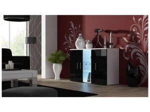 Product detail of Artcam Komoda SOHO S7 Barva: bílá/černý lesk