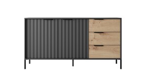 Product detail of ArtLas Komoda MARION 153 2D3S | černá