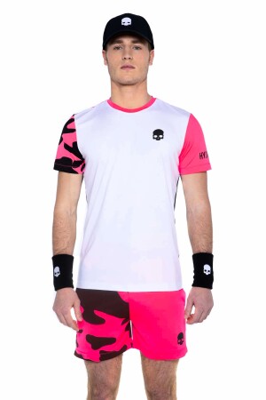 Product detail of Pánské tričko Hydrogen  Tech Camo Tee White/Fuchsia Fluo L