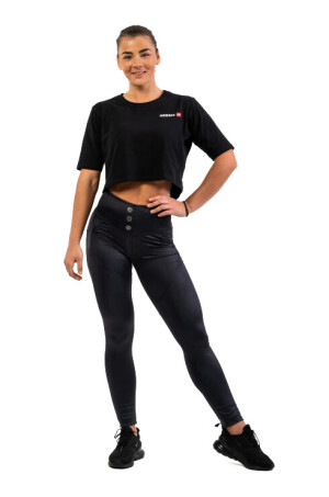 Product detail of Nebbia Glossy Look Bubble Butt 586 black