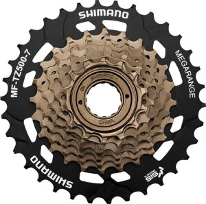 Product detail of Shimano 7-kolo MF-TZ500 14-34 zubů Megarange, hnědé/černé