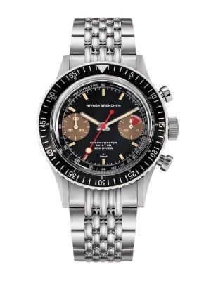 Product detail of Nivada Grenchen Chronomaster Lollipop Honey Inter. Bezel - Manual - Beads of Rice