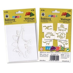 Product detail of MAGIC papírové šablony na malování DINOSAUŘI