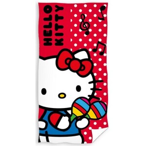 Product detail of Carbotex Dětská osuška Hello Kitty Malá Hudebnice, 70 x 140 cm