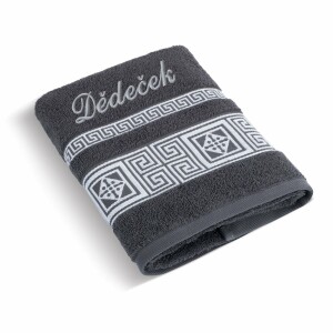 Product detail of Bellatex Froté ručník 50x100 řecká kolekce 155/044 s výšivkou Dědeček