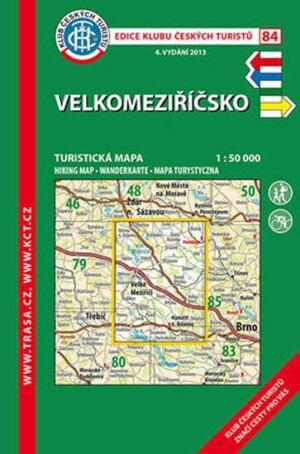 Product detail of Velkomeziříčsko /KČT 84 1:50T Turistická mapa