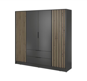 Product detail of ArtPS Šatní skříň KELLY 4D bez zrcadla | grafit