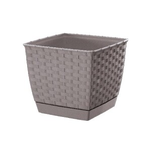 Product detail of Prosperplast Ratolla Square , 19,9 x 19,9 x 15,9 cm moka