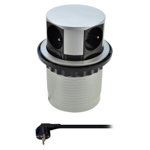 Product detail of Solight PP100 Výsuvný prodlužovací blok se 4 zásuvkami, stříbrná