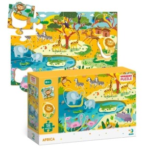 Product detail of Dodo Puzzle s tříděním obrázků Afrika 18 dílků