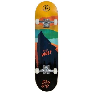 Product detail of Playlife Fierce Wolf 31x8" skateboard