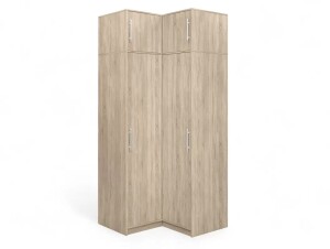 Product detail of ArtStol Rohová šatní skříň BALI s nástavcem | dub sonoma