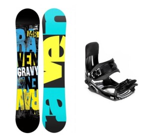 Product detail of Raven Gravy junior snowboard + Croxer MP180 vázání