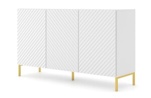 Product detail of ARTBm Komoda SURF 150 | 3D Provedení: Bílý mat / zlaté nohy