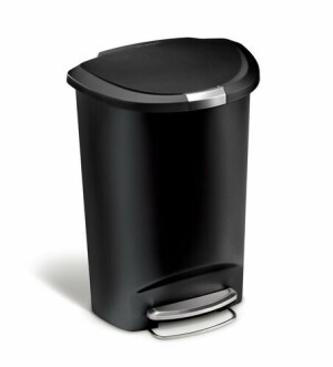 Product detail of Pedálový odpadkový koš Simplehuman – 50 l, půlkulatý, plast, černý