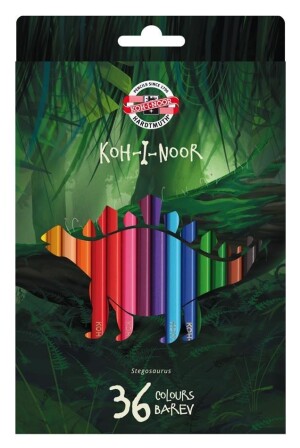 Product detail of Koh-i-noor pastelky Dino, školní 36 ks