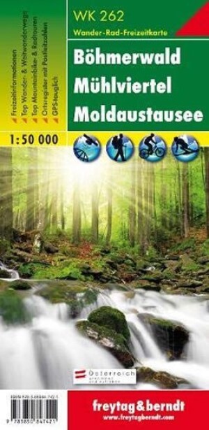 Product detail of WK 262 Český les, Mühlviertel, Moldaustausee 1:50 000 / turistická mapa