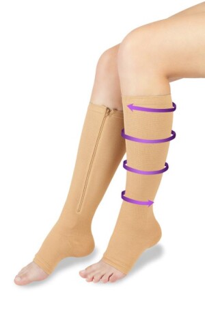 Product detail of Wellife Kompresní punčochy FIT se zipem L-XL tělové