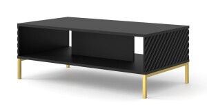 Product detail of ARTBm Konferenční stolek SURF Provedení: Černý mat / zlaté nohy