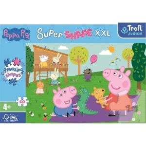 Product detail of Trefl Puzzle Super Shape XXL Prasátko Peppa: Hraní s bráškou 60 dílků