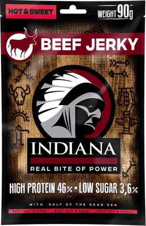 Product detail of Indiana Beef Jerky Hot & Sweet 90 g