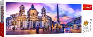 Product detail of Trefl Puzzle Piazza Navona, Řím / 500 dílků Panoramatické - Trefl