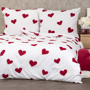 Product detail of 4Home Bavlněné povlečení Red Hearts, 160 x 200 cm, 70 x 80 cm