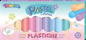 Product detail of Colorino modelovací hmota Pastel, kulatá, 12 barev