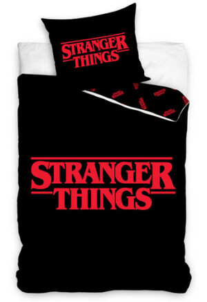 Product detail of Carbotex Bavlněné povlečení Stranger Things Black, 140 x 200 cm, 70 x 90 cm
