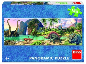 Product detail of Puzzle Dinosauři u jezera 150 dílků panoramic - Dino Park