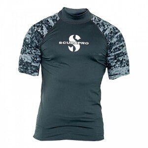 Product detail of Lycrové triko Scubapro RASH GUARD GRAPHITE UPF50, krátký rukáv - pánské