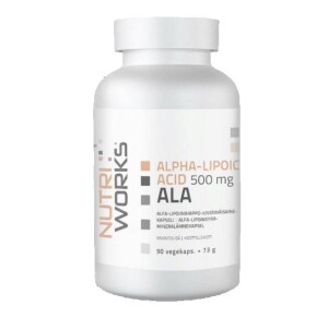Product detail of NutriWorks Alpha Lipoic Acid 500mg 90 kapslí