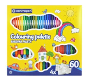 Product detail of Centropen Fixy 9396 Colouring Palette Quatro, sada 60 ks