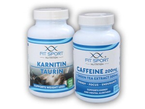 Product detail of FitSport Nutrition Karnitin Taurin 120 vege caps + Caffeine 200mg + Green Tea 300mg 120 caps